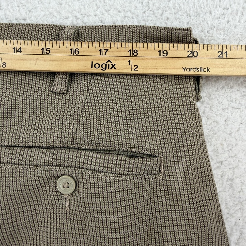 Levis XX Chino Pants Mens 38x30 Brown Slim Fit Stretch Striped Standard Taper - Picture 6 of 9